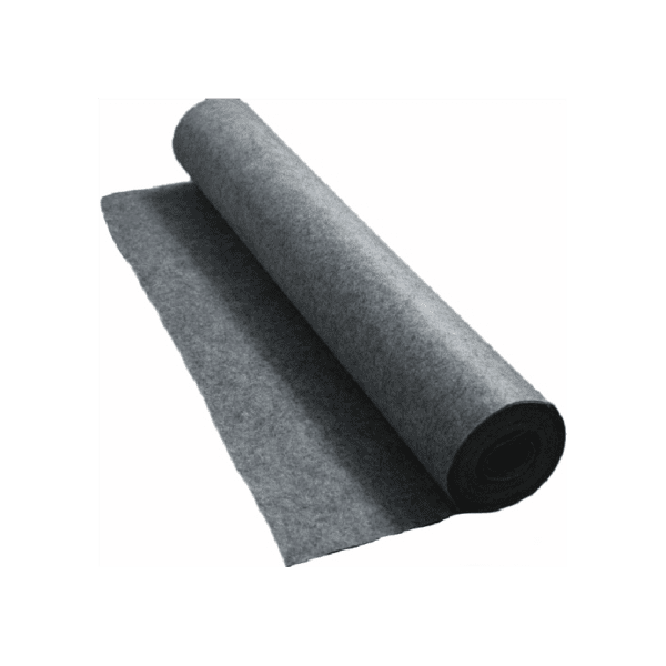 A roll of black fabric on top of a green background.