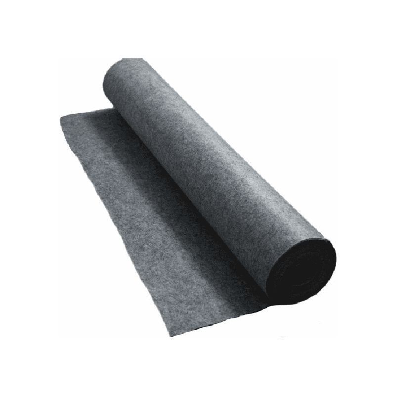 A roll of black fabric on top of a green background.